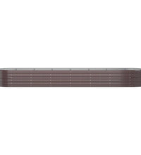 Hochbeet Pulverbeschichteter Stahl 584x140x68 cm Braun