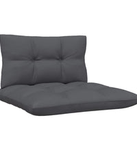 4-Sitzer-Gartensofa mit Anthrazit Kissen Kiefer Massivholz