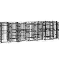Outdoor-Hundezwinger Stahl 12,9 m²