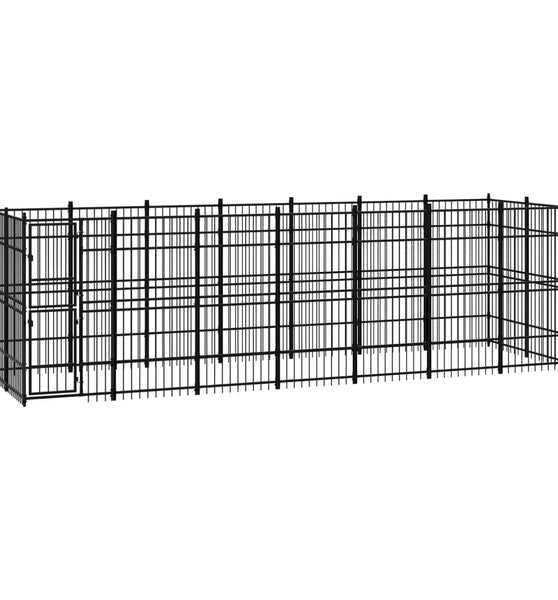 Outdoor-Hundezwinger Stahl 12,9 m²