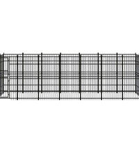 Outdoor-Hundezwinger Stahl 12,9 m²