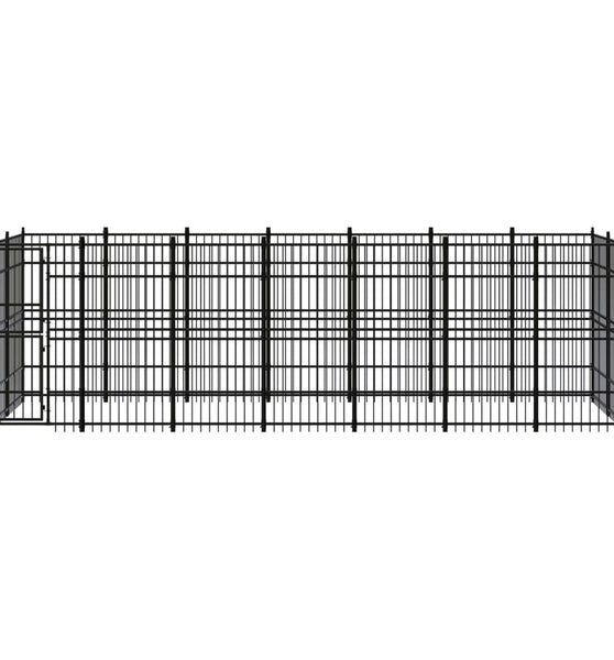 Outdoor-Hundezwinger Stahl 12,9 m²