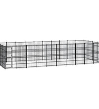 Outdoor-Hundezwinger Stahl 36,86 m²