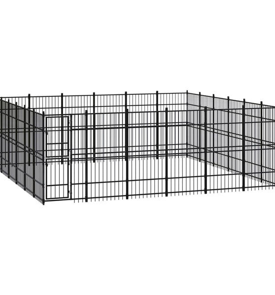 Outdoor-Hundezwinger Stahl 33,18 m²