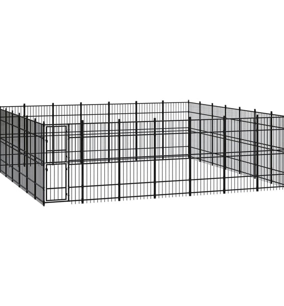 Outdoor-Hundezwinger Stahl 45,16 m²