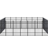 Outdoor-Hundezwinger Stahl 45,16 m²