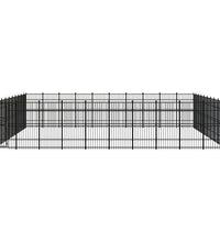 Outdoor-Hundezwinger Stahl 92,16 m²