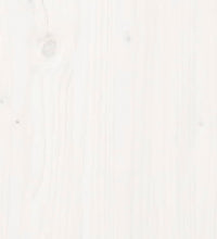 Massivholzbett ohne Matratze Kiefernholz 120x200 cm Weiß