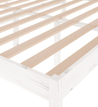 Seniorenbett Weiß 160x200 cm Massivholz Kiefer
