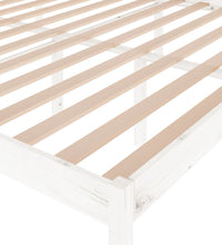 Seniorenbett Weiß 180x200 cm Massivholz Kiefer