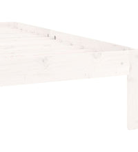 Massivholzbett Weiß Kiefer 90x200 cm