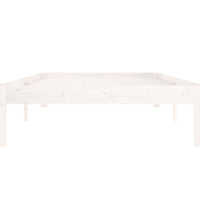 Massivholzbett Weiß Kiefer 100x200 cm