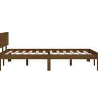 Massivholzbett Honigbraun 120x190 cm