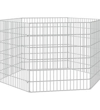 Freilaufgehege 6-teilig 54x60 cm Verzinktes Eisen