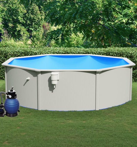 Pool mit Sandfilterpumpe 460x120 cm