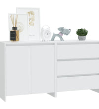 2-tlg. Sideboard Weiß Holzwerkstoff