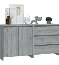 2-tlg. Sideboard Grau Sonoma Holzwerkstoff