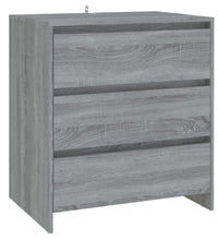 3-tlg. Sideboard Grau Sonoma Holzwerkstoff