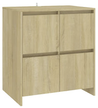 Sideboards 2 Stk. Sonoma-Eiche 70x41x75 cm Holzwerkstoff