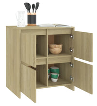 Sideboards 2 Stk. Sonoma-Eiche 70x41x75 cm Holzwerkstoff