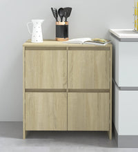 Sideboards 2 Stk. Sonoma-Eiche 70x41x75 cm Holzwerkstoff