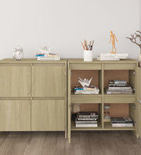 Sideboards 2 Stk. Sonoma-Eiche 70x41x75 cm Holzwerkstoff