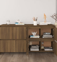 Sideboards 2 Stk. Eiche Braun 70x41x75 cm Holzwerkstoff