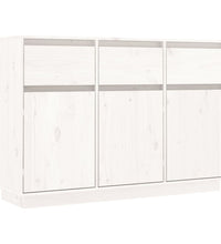 Sideboard Weiß 110x34x75 cm Massivholz Kiefer