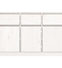 Sideboard Weiß 110x34x75 cm Massivholz Kiefer