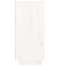 Sideboard Weiß 110x34x75 cm Massivholz Kiefer
