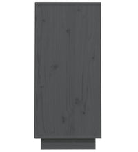Beistellschrank Grau 60x34x75 cm Massivholz Kiefer