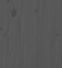 Beistellschrank Grau 60x34x75 cm Massivholz Kiefer
