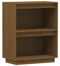 Beistellschrank Honigbraun 60x34x75 cm Massivholz Kiefer