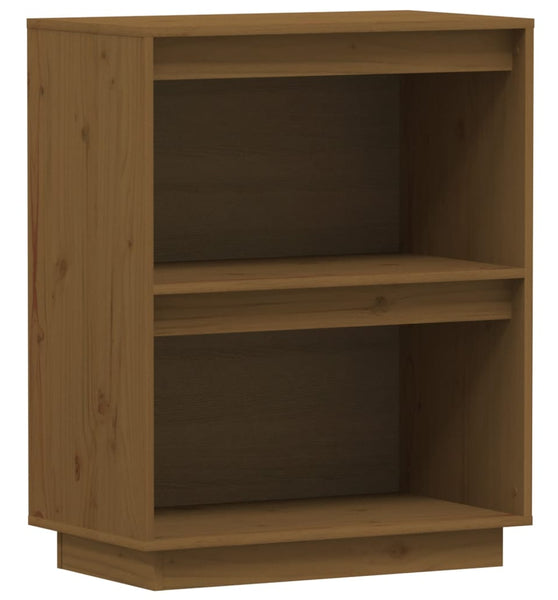 Beistellschrank Honigbraun 60x34x75 cm Massivholz Kiefer