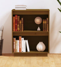 Beistellschrank Honigbraun 60x34x75 cm Massivholz Kiefer