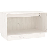 TV-Schrank Weiß 60x35x35 cm Massivholz Kiefer