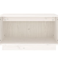 TV-Schrank Weiß 60x35x35 cm Massivholz Kiefer