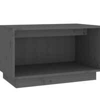 TV-Schrank Grau 60x35x35 cm Massivholz Kiefer