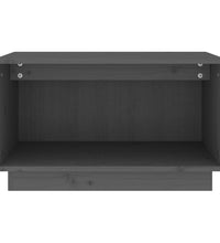 TV-Schrank Grau 60x35x35 cm Massivholz Kiefer