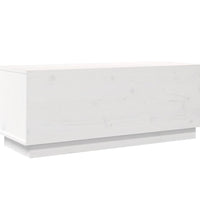 TV-Schrank Weiß 90x35x35 cm Massivholz Kiefer