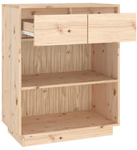 Beistellschrank 60x34x75 cm Massivholz Kiefer