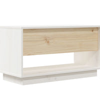 TV-Schrank Weiß 74x34x40 cm Massivholz Kiefer