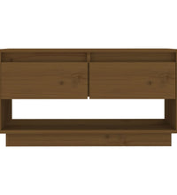 TV-Schrank Honigbraun 74x34x40 cm Massivholz Kiefer