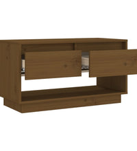 TV-Schrank Honigbraun 74x34x40 cm Massivholz Kiefer