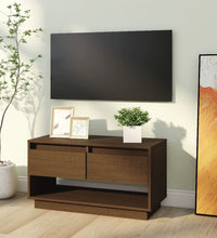TV-Schrank Honigbraun 74x34x40 cm Massivholz Kiefer