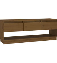 TV-Schrank Honigbraun 110,5x34x40 cm Massivholz Kiefer