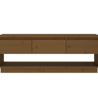 TV-Schrank Honigbraun 110,5x34x40 cm Massivholz Kiefer