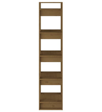 Bücherregal/Raumteiler Honigbraun 41x35x160cm Massivholz Kiefer