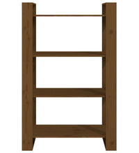 Bücherregal/Raumteiler Honigbraun 80x35x125 cm Massivholz