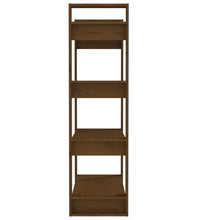 Bücherregal/Raumteiler Honigbraun 80x35x125 cm Massivholz